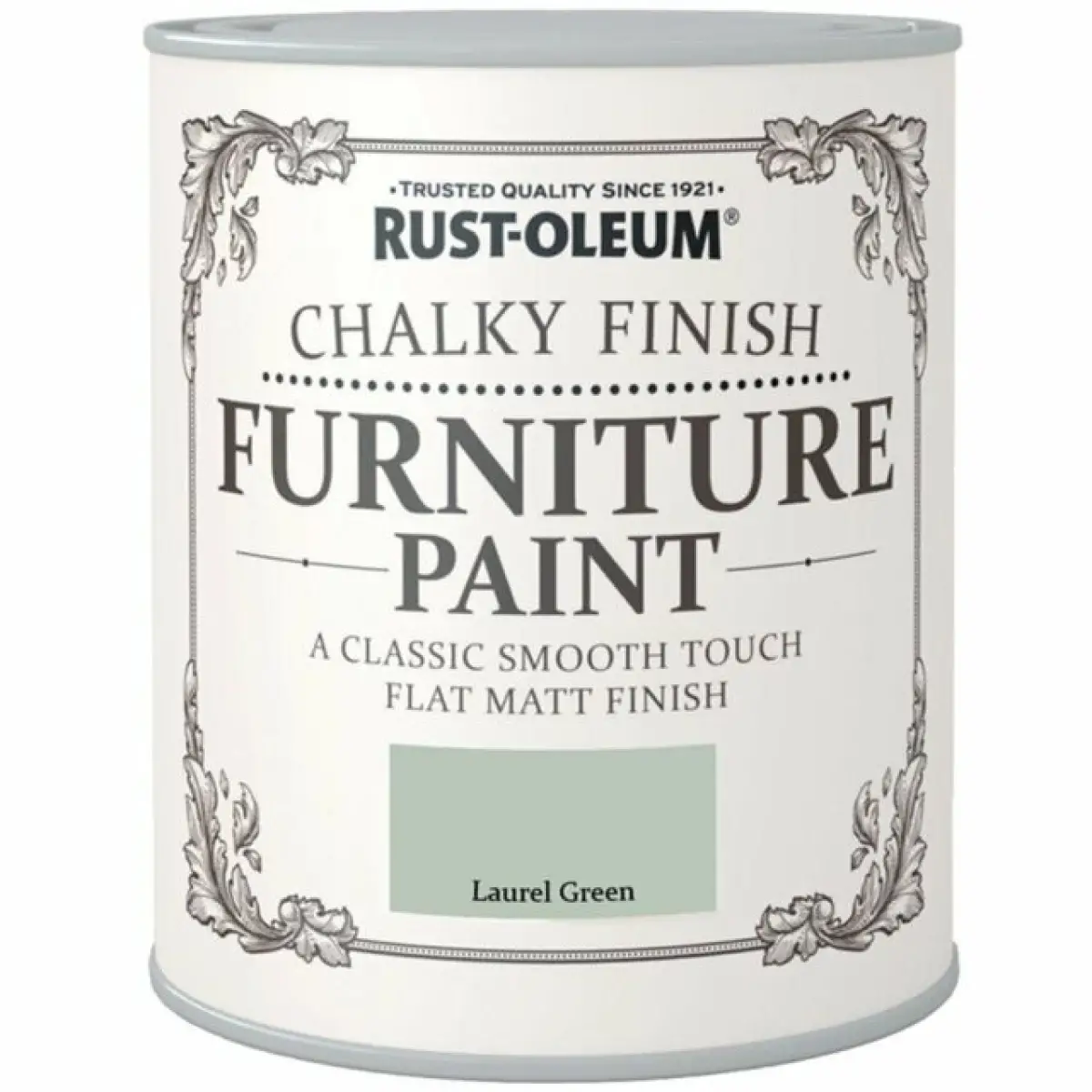 Vopsea Rust-Oleum pentru mobila cu aspect calcaros culoare Verde Dafin 750 ml